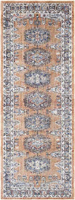 Grave Traditional Rust Area Rug
