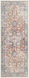 Grazen Traditional Bright Orange Area Rug