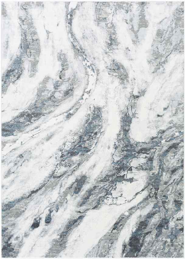 Haarsteeg Modern Aqua Area Rug