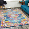 Halfmijl Traditional Navy Area Rug