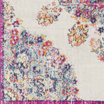 Hooghout Traditional Bright Pink Area Rug