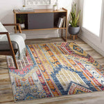 Hool Rustic Bright Pink Area Rug