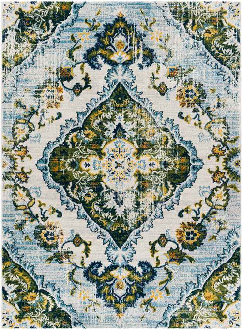 Brongerga Traditional Grass Green Area Rug