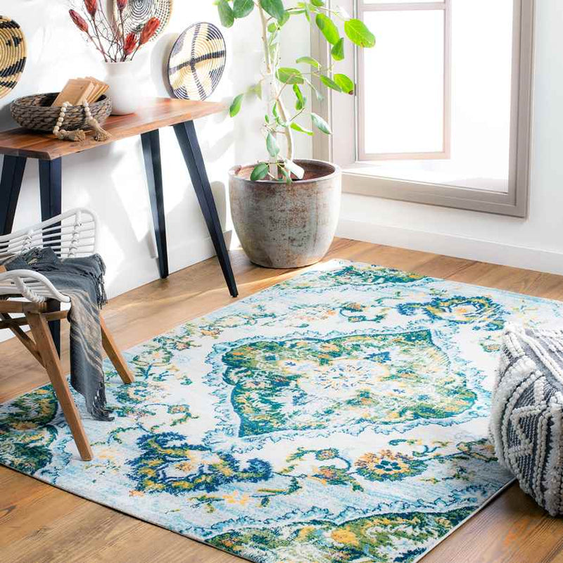 Brongerga Traditional Grass Green Area Rug