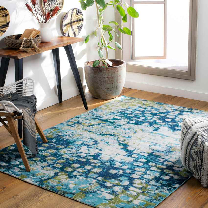 Houterd Modern Navy Area Rug