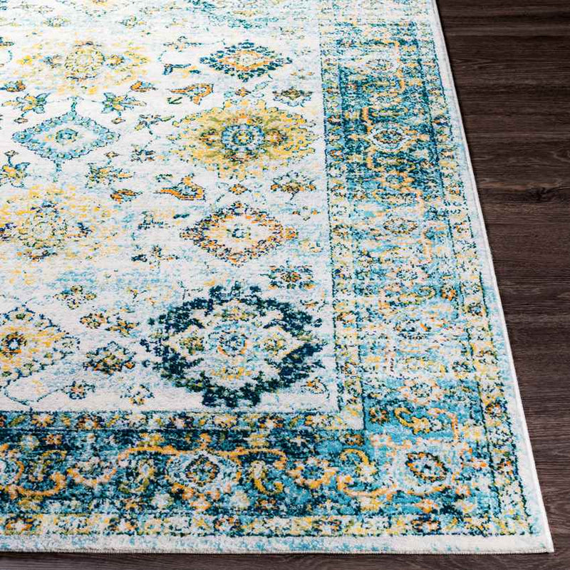 Huij Traditional Dark Green Area Rug