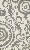 IJpelaar Traditional Gray/Ivory Area Rug