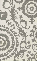 IJpelaar Traditional Gray/Ivory Area Rug