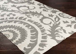 IJpelaar Traditional Gray/Ivory Area Rug