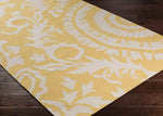 Kaarschot Traditional Yellow/Ivory Area Rug