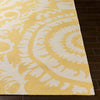 Kaarschot Traditional Yellow/Ivory Area Rug