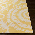 Kaarschot Traditional Yellow/Ivory Area Rug