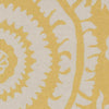 Kaarschot Traditional Yellow/Ivory Area Rug