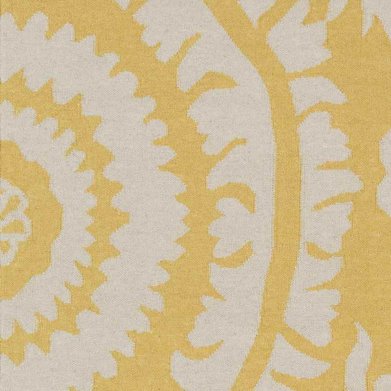 Kaarschot Traditional Yellow/Ivory Area Rug