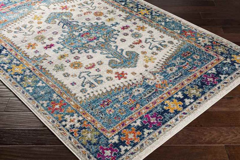 Koks Traditional Teal Area Rug