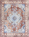 Kreijl Traditional Burned Orange Area Rug