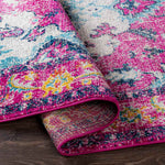 Kreijl Traditional Bright Pink Area Rug