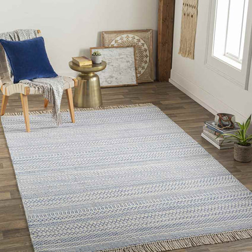 Landhorst Cottage Blue/Cream Area Rug