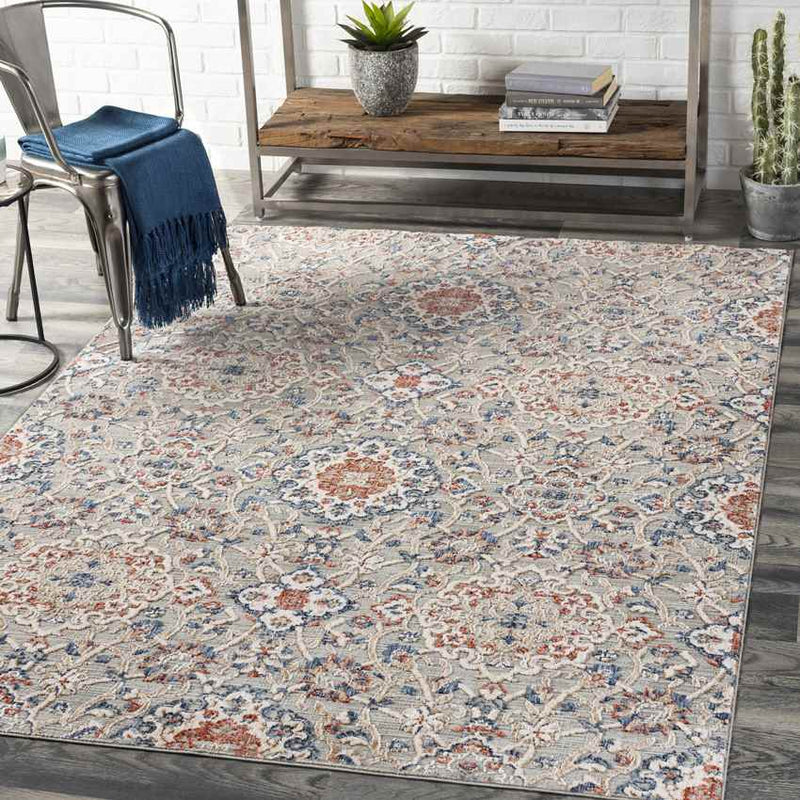 Lieveld Traditional Rust Area Rug