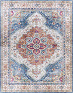 Locht Traditional Burnt Orange Area Rug