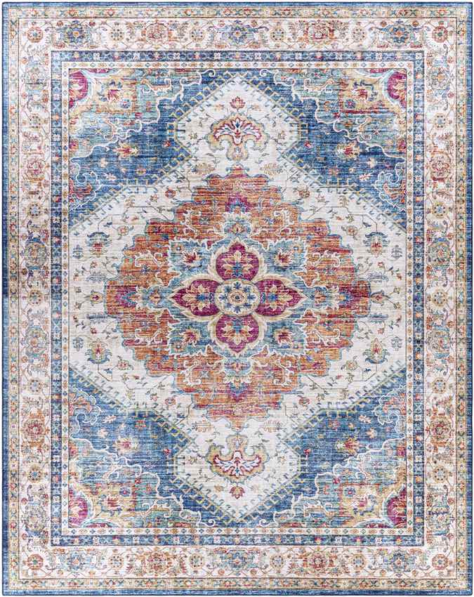 Locht Traditional Burnt Orange Area Rug