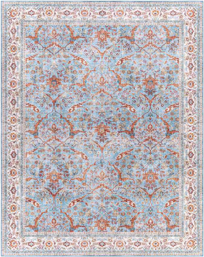 Looieind Traditional Brick Red Area Rug