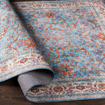Looieind Traditional Brick Red Area Rug