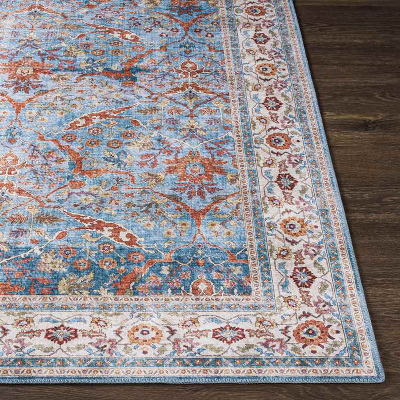 Looieind Traditional Brick Red Area Rug