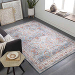Looieind Traditional Brick Red Area Rug