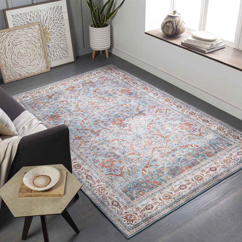 Looieind Traditional Brick Red Area Rug