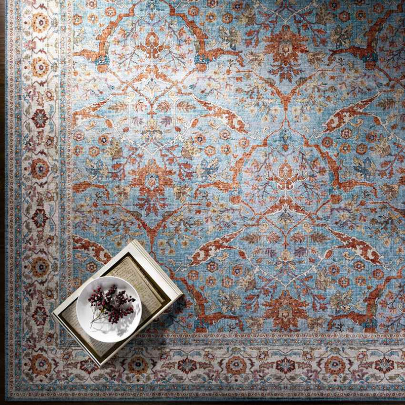 Looieind Traditional Brick Red Area Rug