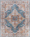 Loon Traditional Burnt Orange Area Rug