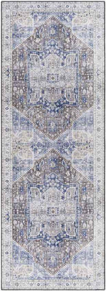 Maasdriel Traditional Dark Blue Area Rug