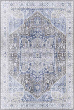Maasdriel Traditional Dark Blue Area Rug