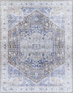 Maasdriel Traditional Dark Blue Area Rug