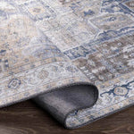 Maasdriel Traditional Dark Blue Area Rug
