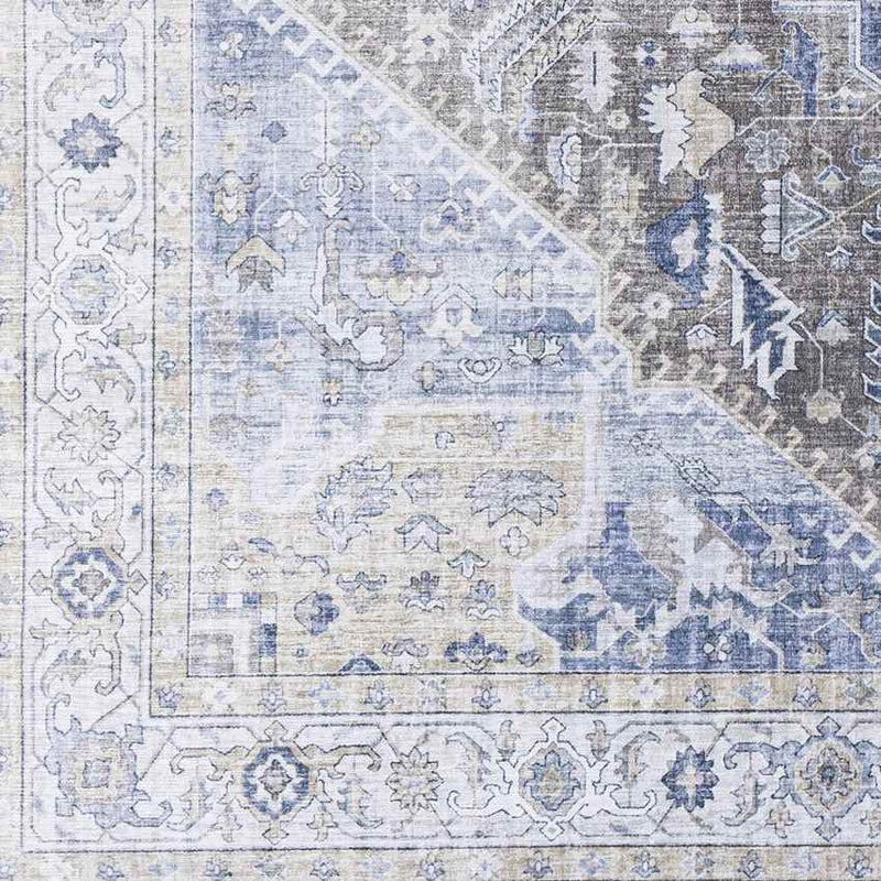 Maasdriel Traditional Dark Blue Area Rug