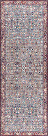 Luissel Traditional Brick Red Area Rug
