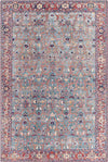 Luissel Traditional Brick Red Area Rug