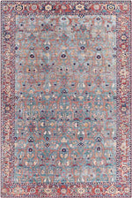 Luissel Traditional Brick Red Area Rug