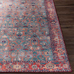 Luissel Traditional Brick Red Area Rug