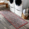 Luissel Traditional Brick Red Area Rug