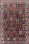 Luitert Traditional Dark Red Area Rug