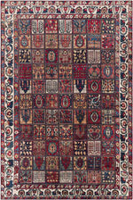 Luitert Traditional Dark Red Area Rug