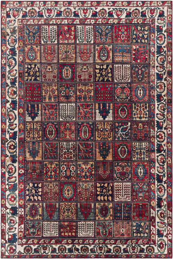 Luitert Traditional Dark Red Area Rug