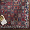 Luitert Traditional Dark Red Area Rug