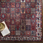 Luitert Traditional Dark Red Area Rug
