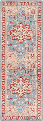 Maarheeze Traditional Burnt Orange Area Rug