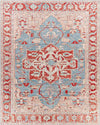 Maarheeze Traditional Burnt Orange Area Rug