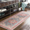 Maarheeze Traditional Burnt Orange Area Rug